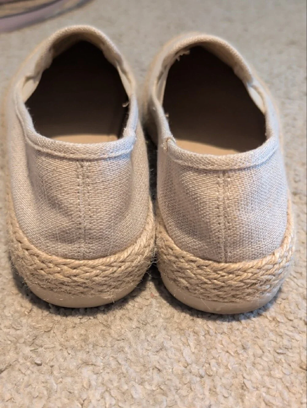 🪴 ESPRIT 🪴 Slip-On Espadrilles in Natural Beige WOMEN'S sz 8